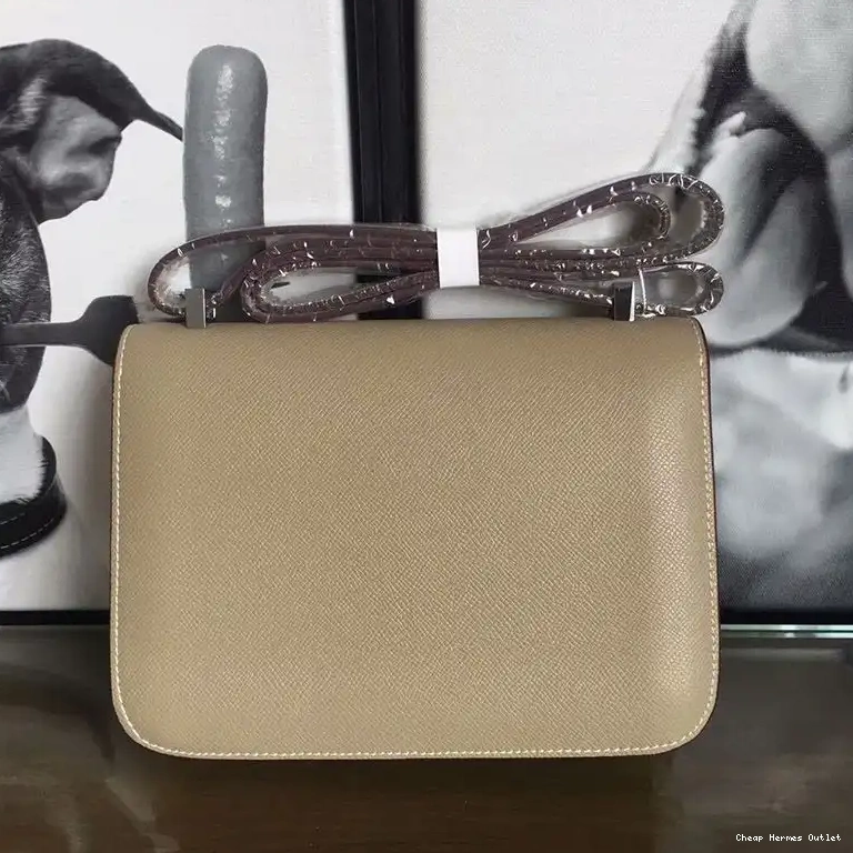 Affordable Hermes Leather Epsom Bag Constance Grey In Hardware Palladium 0508
